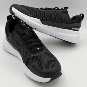 Under Armour Black White Project Rock BSR 5 Training Shoes Women's Size 12
